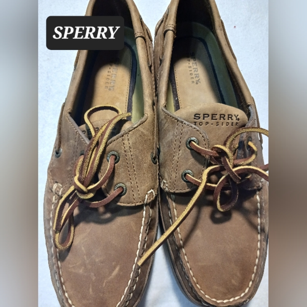 SPERRY LEATHER Top Siders Loafers Boat Shoes Mens Size 10.5
